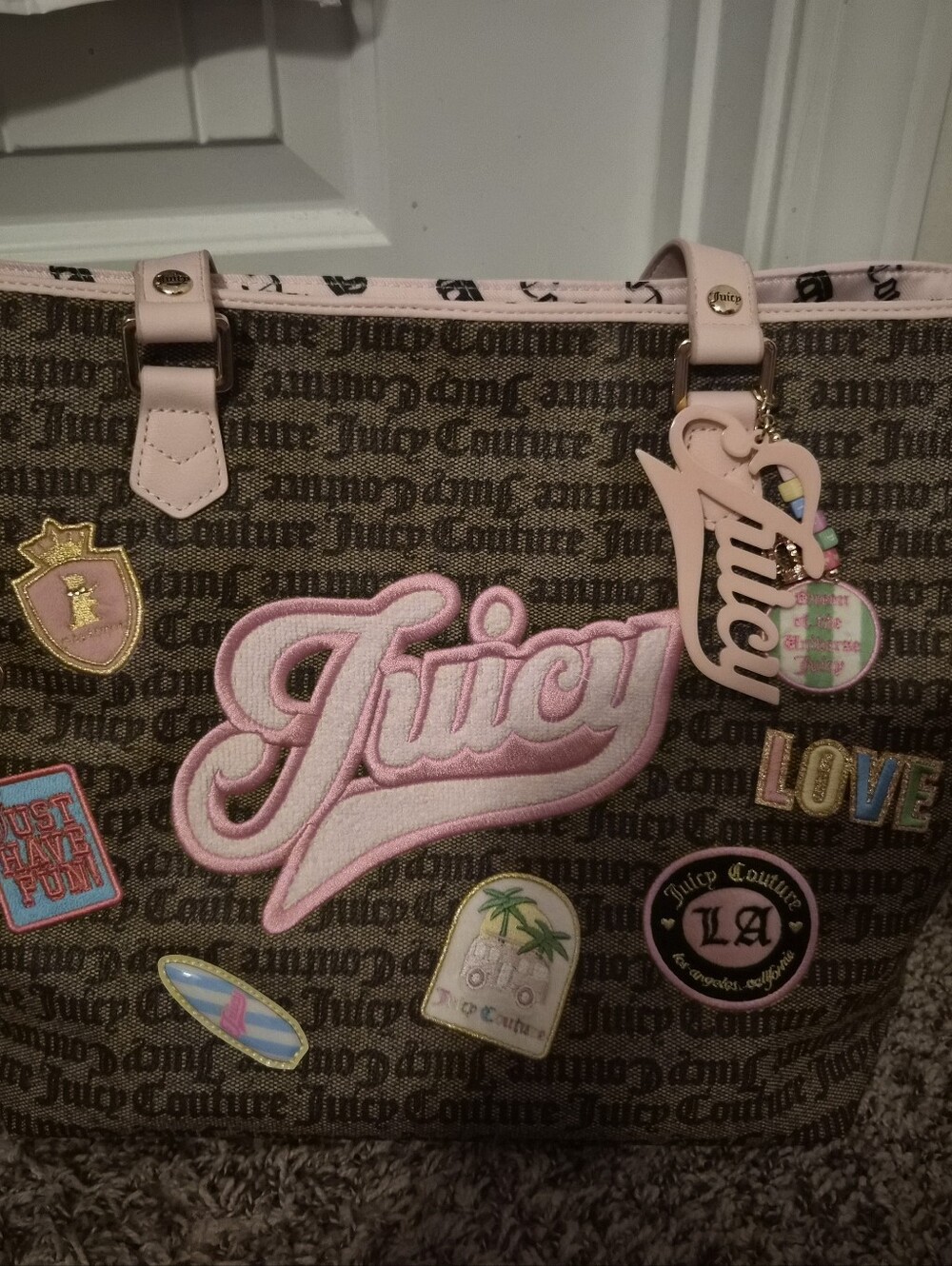 NWOT Juicy Couture Large Varsity Tote
